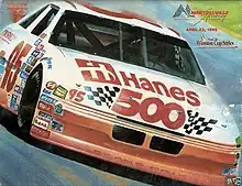 The 1995 Hanes 500 program cover.