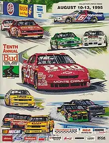 The 1995 The Bud at The Glen program cover.