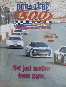 The 1996 Dura Lube 500 program cover.