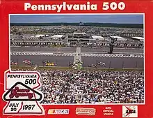 The 1997 Pennsylvania 500 program cover.