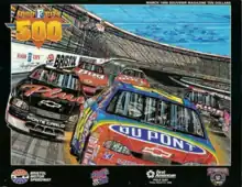 The 1998 Food City 500 program cover, with artwork by Sam Bass.