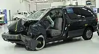 The 1998 Sienna crash-tested by the Insurance Institute for Highway Safety