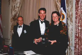 1999 Public Service Award from National Science Board presented to Bill Nye the Science Guy