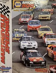 The 1999 NAPA Autocare 500 program cover.