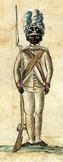 A member of the 1st Rhode Island Regiment