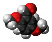 2,5-Dimethoxybenzaldehyde molecule