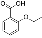 Skeletal formula of 2-ethoxybenzoic acid