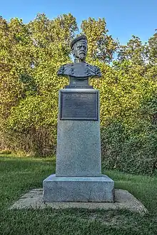 Bust of Brig. Gen. John McArthur at Vicksburg National Military Park, 1919