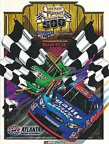 The 2000 Cracker Barrel Old Country Store 500 program cover.