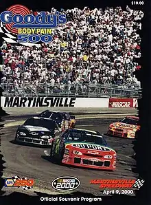 The 2000 Goody's Body Pain 500 program cover.