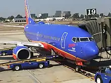 N248WN 737-700 (2000th Next Gen) at SNA Gate 19. Friday, October 13, 2017