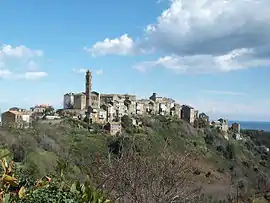 A general view of the village of Venzolasca