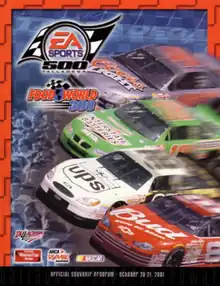 2001 EA Sports 500 program cover