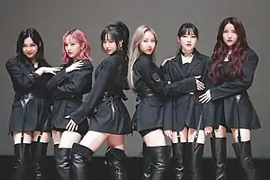 GFriend in February 2020From left to right: Umji, Eunha, Yuju, SinB, Yerin, and Sowon