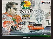 The 2003 Bass Pro Shops MBNA 500 program cover, with artwork by NASCAR artist Sam Bass.