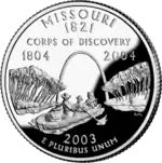 Missouri quarter dollar coin