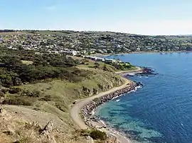 View of Victor Harbor from Rosetta Head.