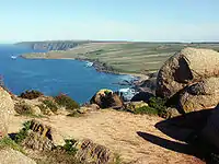 View of coastline west of Rosetta Head.