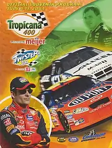 The 2004 Tropicana 400 program cover.