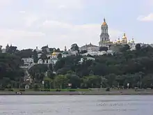 Kyiv Pechersk Lavra as seen from the Dnieper River.