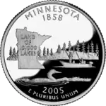 Minnesota quarter dollar coin