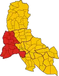 Location of Svay Chrum District