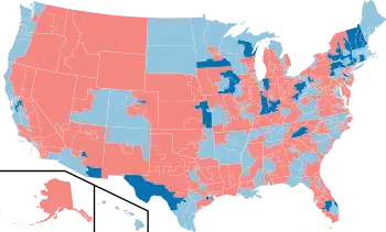 2006 House election results map