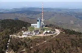 Aerial view of the summit