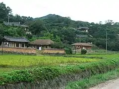 Traditional houses in the village