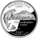 Washington quarter dollar coin