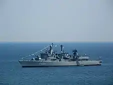 Hellenic Navy frigate HS Kanaris (Φ/Γ Κανάρης) at Phaleron Bay.