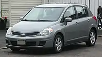 First-generation Versa hatchback (C11; 2006–2013)Main article: Nissan Tiida (C11)