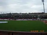 View of the old Auestadian grandstand from 2008