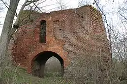 Castle ruins in the village