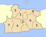 Municipalities of Heraklion regional unit; for the map key, see § Administration, below