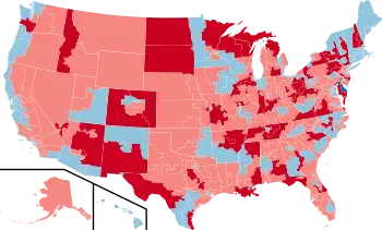 2010 House election results map