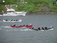 Rowing competition in Vágur at the Jóansøka Festival 2010.