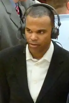 Tommy Amaker during an interview after clinching Harvard's first Ivy League championship