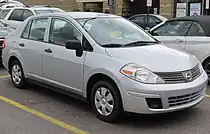 First-generation Versa sedan (C11; 2006–2012)Main article: Nissan Tiida (C11)