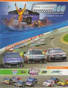 2011 Pure Michigan 400 program cover