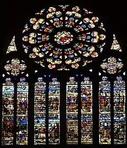 The south transept rose window (1550)