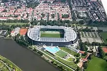 Weserstadion and surroundings in 2012