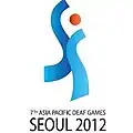 Logo of the 2012 Asia Pacific Deaf Games
