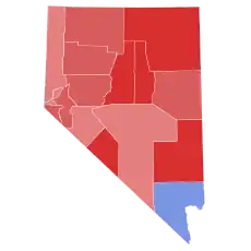 Nevada Senate Election Results by County, 2012