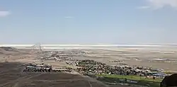 West Wendover, Nevada viewed from a hill west of town