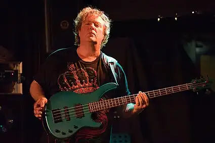 Hamm performing with the Carl Verheyen Band at Paradox in Tilburg (November 16, 2013)