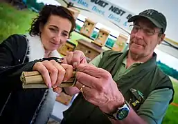 Creating an insect house – Moston Brook Fun Day 2013