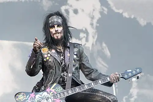 Piggy D. performing with Rob Zombie 2014 at the Nova Rock Festival