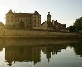 14th-century Saint-Martin Church and Saône River