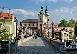 Gothic bridge and Baroque Church of Our Lady of the Rosary